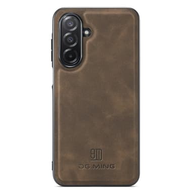 DG MING Samsung A26 5G Premium PU-nahka Hybrid Suojakuori - Tummanruskea