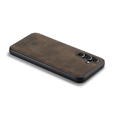 DG MING Samsung A56 5G Premium PU-nahka Hybrid Suojakuori - Tummanruskea