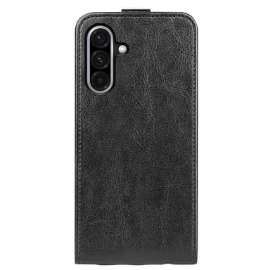 SKALO Samsung A56 5G Vertical Flip PU-Nahka Lompakkokotelo - Musta