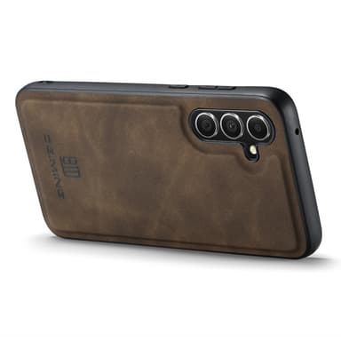 DG MING Samsung A56 5G Premium PU-nahka Hybrid Suojakuori - Tummanruskea