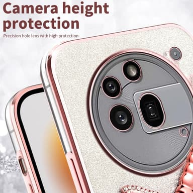 SKALO Nothing Phone (3a) Pro 5G KADEM Dragonfly Glitter Suojakuori - Violetti