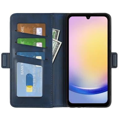 SKALO Samsung A26 5G Premium ID Lompakkokotelo - Sininen