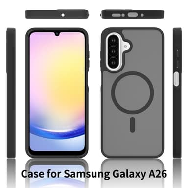 SKALO Samsung A26 5G Skin-touch Hybrid Suojakuori - Violetti