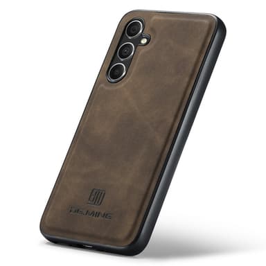 DG MING Samsung A56 5G Premium PU-nahka Hybrid Suojakuori - Tummanruskea