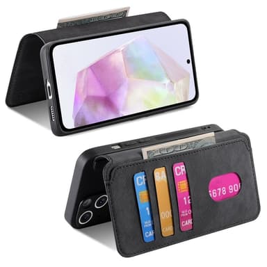 SKALO Samsung A36 5G CASENEO MW-03 Lompakkokotelo - Musta