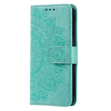 SKALO Samsung A26 5G Mandala Lompakkokotelo - Turkoosi