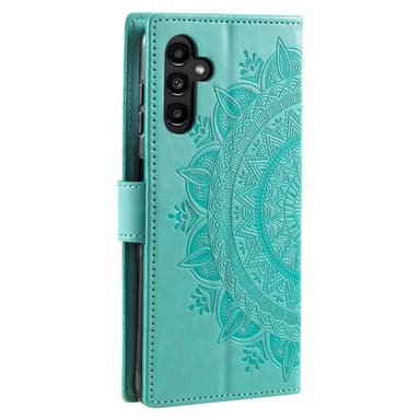 SKALO Samsung A26 5G Mandala Lompakkokotelo - Turkoosi