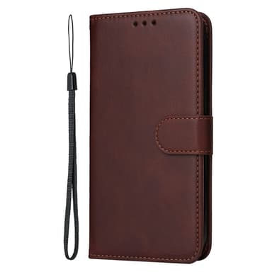 SKALO Motorola Moto G15 Power PU-nahka Lompakkokotelo - Ruskea