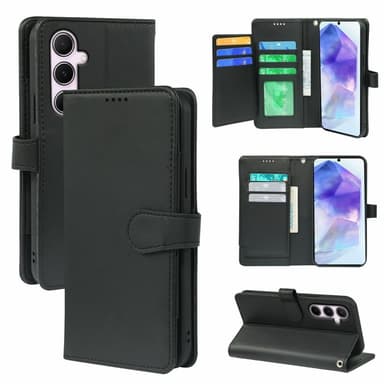 SKALO Samsung A56 5G 9-LOKERIKKOA Lompakkokotelo - Musta