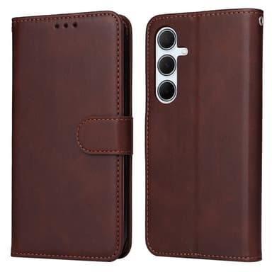 SKALO Samsung A36 5G PU-nahka Lompakkokotelo - Ruskea