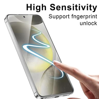 SKALO Samsung A56 5G Kokonaisvaltainen karkaistusta lasista valmistettu näytönsuoja - Musta