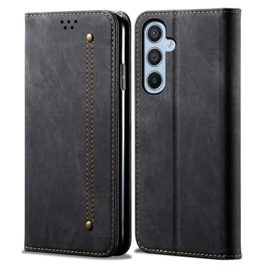 SKALO Samsung A26 5G Jeans Lompakkokotelo - Musta