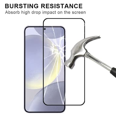 SKALO Samsung A56 5G Kokonaisvaltainen karkaistusta lasista valmistettu näytönsuoja - Musta