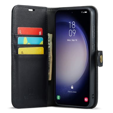 DG MING Samsung A56 5G 2-in-1 Magneetti Lompakkokotelo - Musta