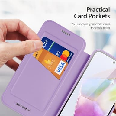 DUX DUCIS Samsung A36 5G Skin X Pro Lompakkokotelo - Violetti
