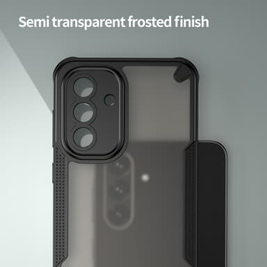 SKALO Samsung A36 5G Armor Hybrid Frosted Suojakuori - Musta