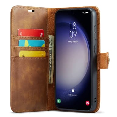 DG MING Samsung A56 5G 2-in-1 Magneetti Lompakkokotelo - Ruskea