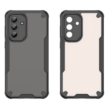 SKALO Samsung A56 5G Armor Hybrid Frosted Suojakuori - Musta