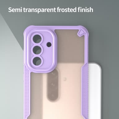 SKALO Samsung A56 5G Armor Hybrid Frosted Suojakuori - Violetti