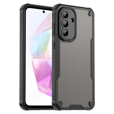 SKALO Samsung A36 5G Armor Hybrid Frosted Suojakuori - Musta