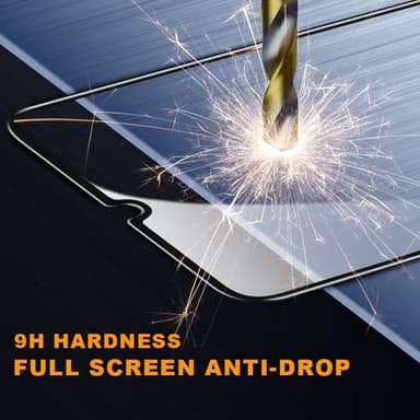 SKALO Samsung A26 5G Kokonaisvaltainen karkaistusta lasista valmistettu näytönsuoja - Musta