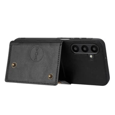 SKALO Samsung A56 5G PU-nahkakotelo, 2 korttipaikkaa Suojakuori - Musta