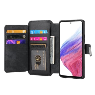 SKALO Samsung A56 5G CASENEO MW-02 Lompakkokotelo - Musta