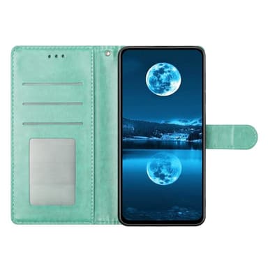SKALO Samsung A26 5G PU-nahka Lompakkokotelo - Turkoosi