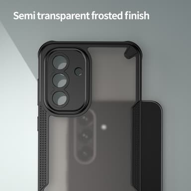 SKALO Samsung A56 5G Armor Hybrid Frosted Suojakuori - Musta