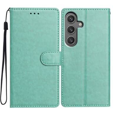 SKALO Samsung A26 5G PU-nahka Lompakkokotelo - Turkoosi