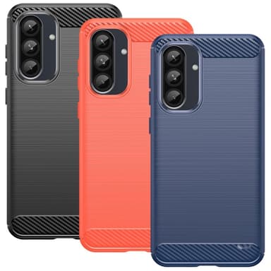 SKALO Samsung A56 5G Armor Carbon Suojakuori - Musta