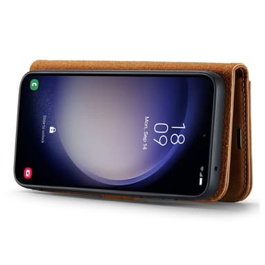 DG MING Samsung A56 5G 2-in-1 Magneetti Lompakkokotelo - Ruskea