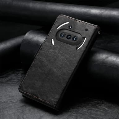 SKALO Nothing Phone (3a) 5G CASENEO 002 Premium Lompakkokotelo - Musta