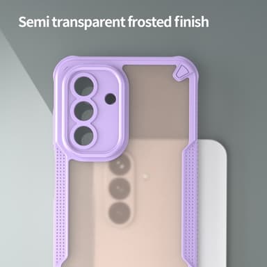 SKALO Samsung A26 5G Armor Hybrid Frosted Suojakuori - Violetti