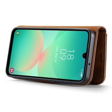 DG MING Samsung A26 5G 2-in-1 Magneetti Lompakkokotelo - Ruskea