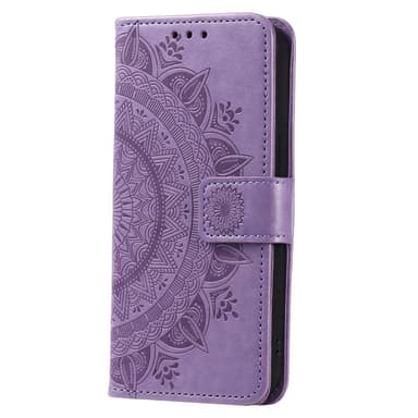 SKALO Samsung A36 5G Mandala Lompakkokotelo - Violetti