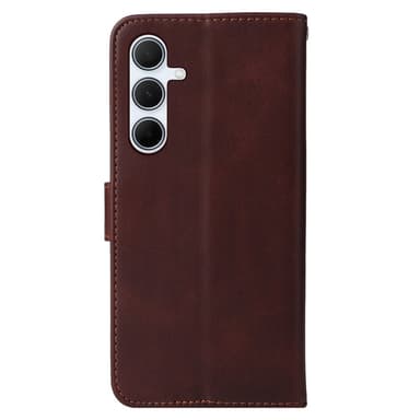 SKALO Samsung A56 5G PU-nahka Lompakkokotelo - Ruskea