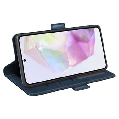 SKALO Samsung A56 5G Premium ID Lompakkokotelo - Sininen