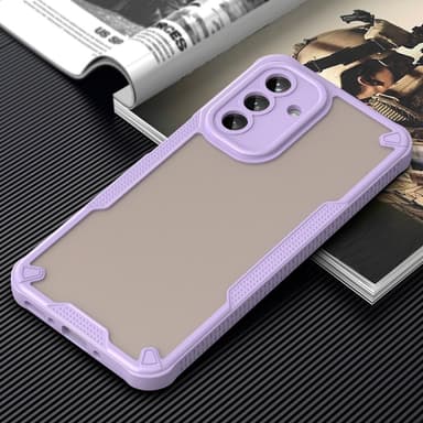 SKALO Samsung A26 5G Armor Hybrid Frosted Suojakuori - Violetti