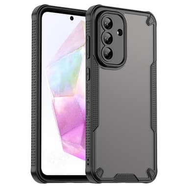 SKALO Samsung A56 5G Armor Hybrid Frosted Suojakuori - Musta
