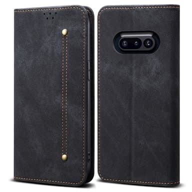 SKALO Nothing Phone (3a) 5G Jeans Lompakkokotelo - Musta