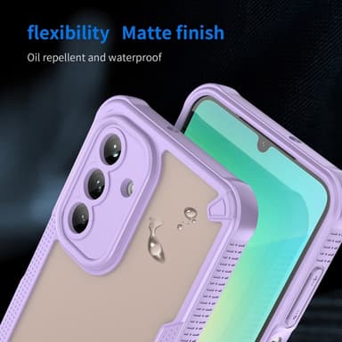SKALO Samsung A26 5G Armor Hybrid Frosted Suojakuori - Violetti