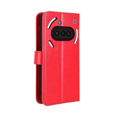 SKALO Nothing Phone (3a) 5G PU-nahka Lompakkokotelo - Punainen - Punainen