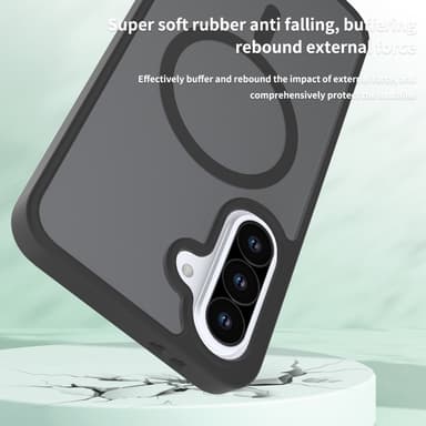 SKALO Samsung A36 5G Skin-touch Hybrid Suojakuori - Musta