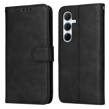 SKALO Samsung A36 5G PU-nahka Lompakkokotelo - Musta
