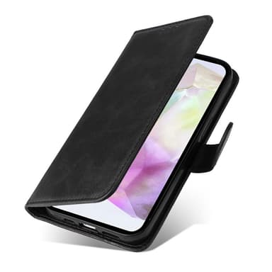 SKALO Samsung A36 5G PU-nahka Lompakkokotelo - Musta
