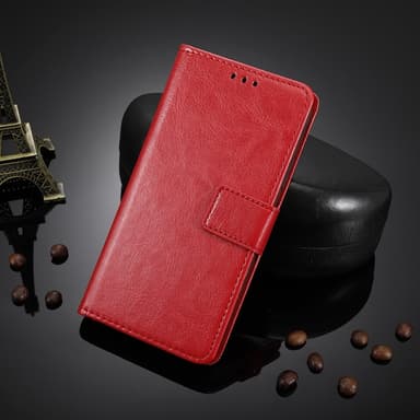 SKALO Nothing Phone (3a) 5G PU-nahka Lompakkokotelo - Punainen - Punainen