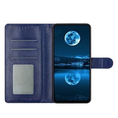 SKALO Samsung A26 5G PU-nahka Lompakkokotelo - Sininen