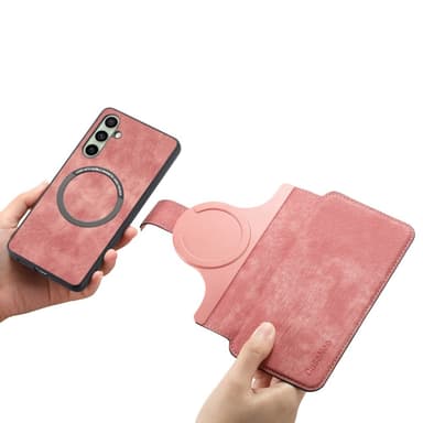 SKALO Samsung A56 5G CASENEO MW-03 Lompakkokotelo - Pinkki