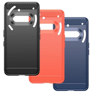 SKALO Nothing Phone (3a) 5G Armor Carbon Suojakuori - Musta